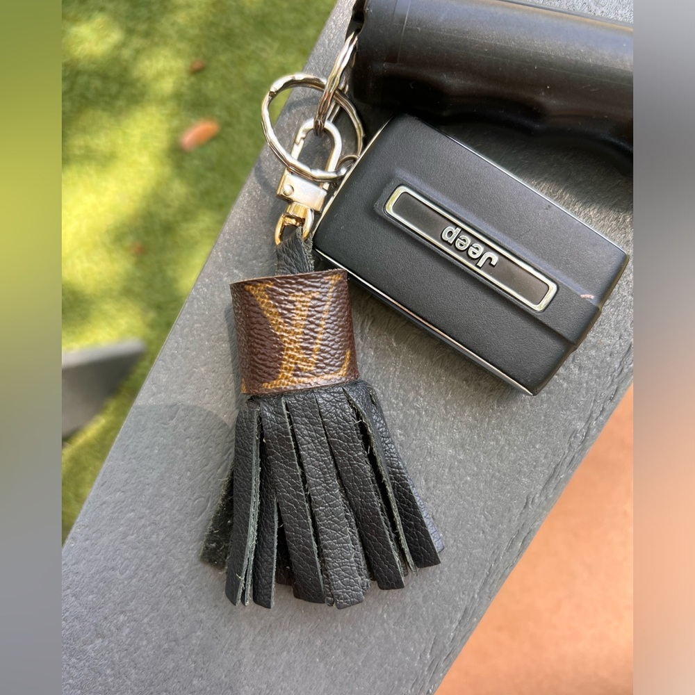 Upcycled Louis Vuitton Tassel Keychain